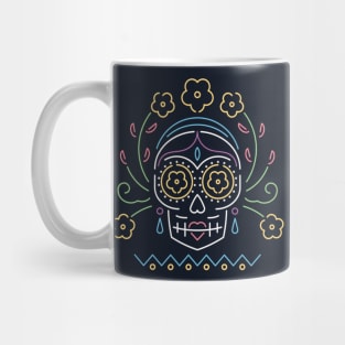 Mexican Jarabe Tapio Skull Mug